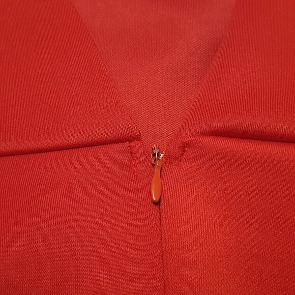 Forever 21 Dress Womens Juniors Small Red Peplum Short Sleeveless Ruffle Stretch - Picture 12 of 14